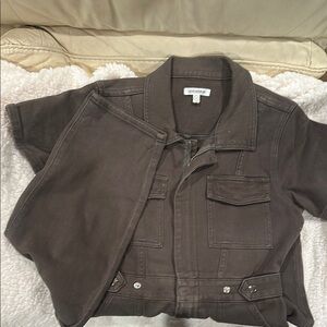 Good American Chocolate Brown Jacket